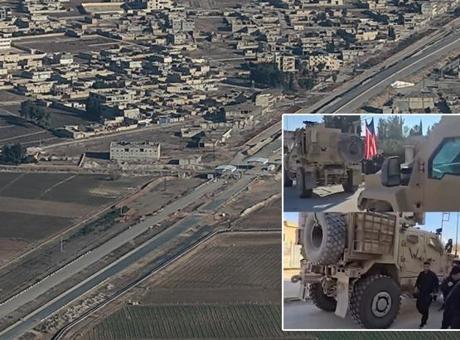 Suriye’den sıcak görüntü! ABD askerleri terör örgütü YPG/SDG’nin işgali altındaki Deyr Hafir’de